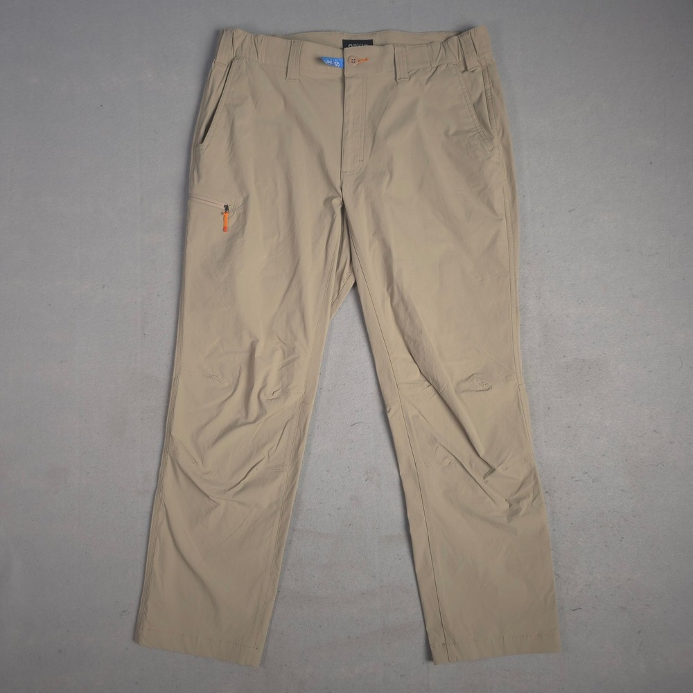 Orvis Jackson QD Stretch Pants Womens Large L 30" Inseam Canyon Tan UPF 50
